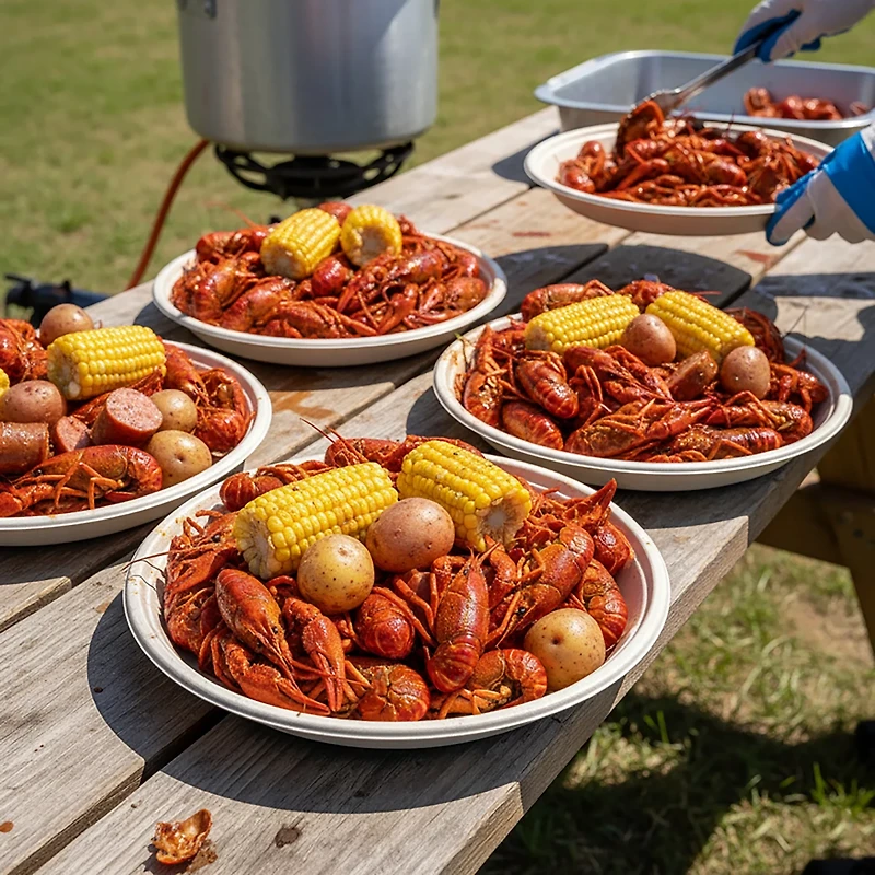 Cajun Country Cookers 13.5 in Disposable Crawfish Trays 10-Pack