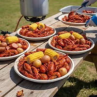 Cajun Country Cookers 13.5 in Disposable Crawfish Trays 10-Pack