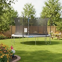 AGame ft Round Trampoline with Enclosure