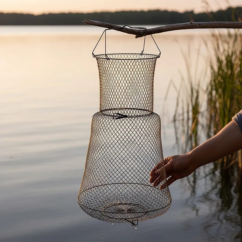 H2OX Collapsible 19 inch X 30 inch Wire Fish Basket
