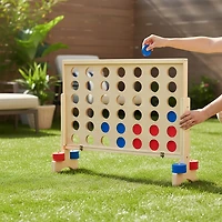 AGame Jumbo Wood 4-in-a-Row Game