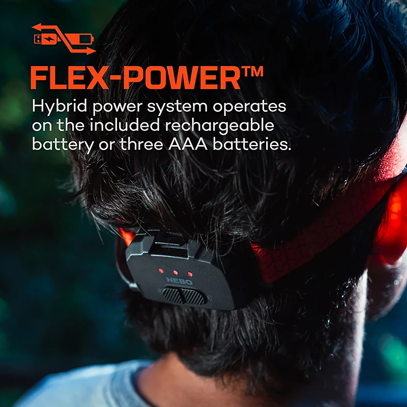 NEBO Curvbeam 600 Lumen Flex Headlamp
