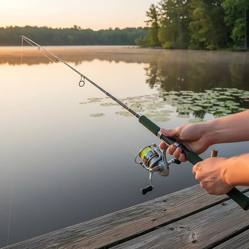 B 'n' M Bucks 14' L Freshwater Jig Pole