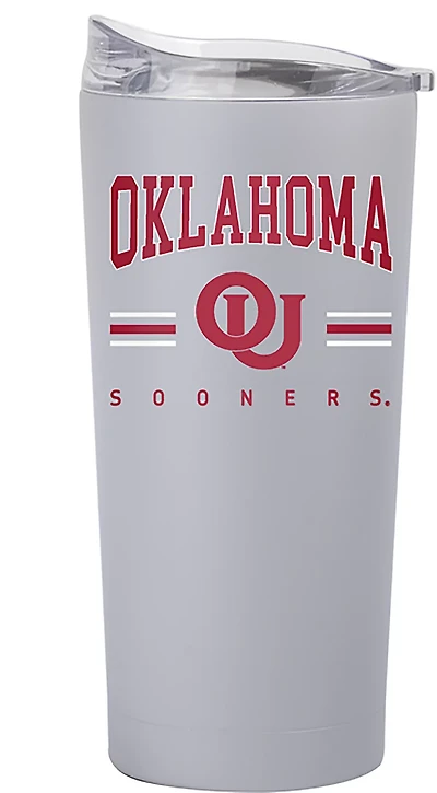 Logo Brands Oklahoma 20 oz Powder Coat Tumbler