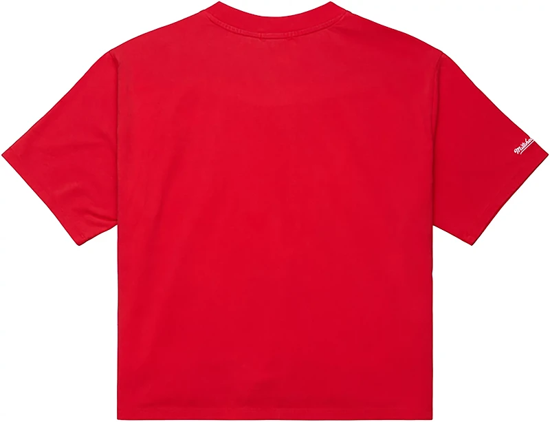 Mitchell & Ness Women's University of Georgia Cropped Boxy Graphic T-shirt