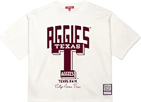 Mitchell & Ness Women's Texas A&M University Cropped Boxy Graphic T-shirt