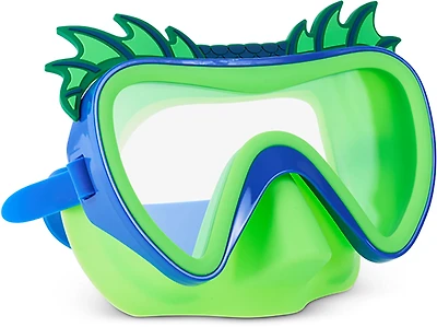 Aqua2ude Kids' Blue and Green Dragon Mask Swim Goggles