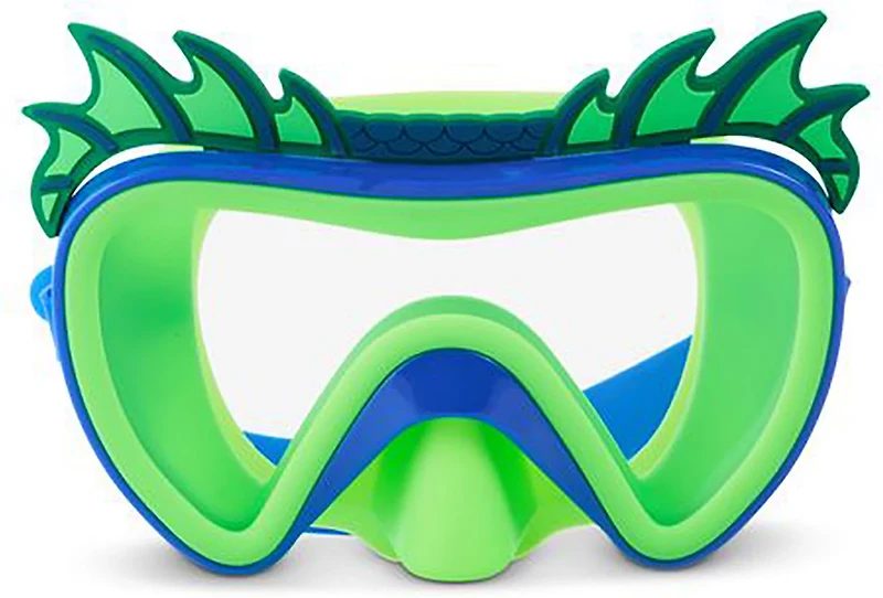 Aqua2ude Kids' Blue and Green Dragon Mask Swim Goggles
