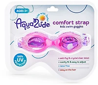 Aqua2ude Kids' Fabric Strap Shell Swim Goggles
