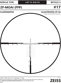 Zeiss LRP S3 ZF-MOAi Reticle 6-36 x 56