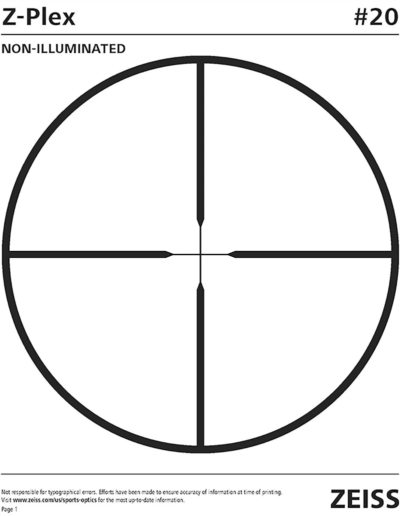 Zeiss Conquest V4 Z-Plex Reticle 3-12 x 44 Riflescope