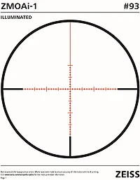 Zeiss Conquest V4 ZMOAi-1 Illuminated Reticle 4-16 x 50 Riflescope