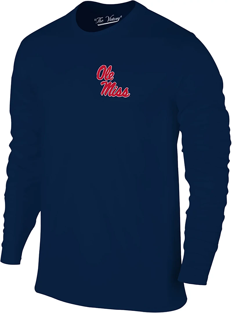 The Victory Men’s University of Mississippi Primary Logo DS Long Sleeve T-shirt