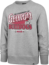 '47 Men's Georgia Bulldogs School Diagonal Regional Headline Long Sleeve Crew Sweatshirt