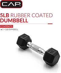 CAP Barbell lb. Coated Hex Dumbbell
