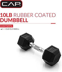 CAP Barbell lb. Coated Hex Dumbbell