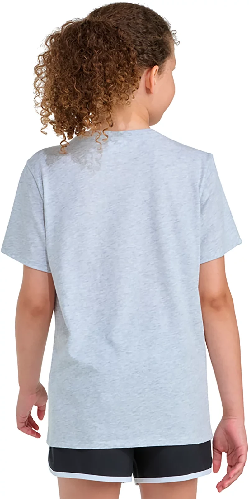 adidas Girls' Regular Fit Heather Soccer Foil T-shirt