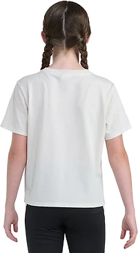 adidas Girls' Heart of Hearts Graphic Heather T-shirt