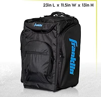 Franklin Sports Rolling Pickleball Hopper Bag + Caddy