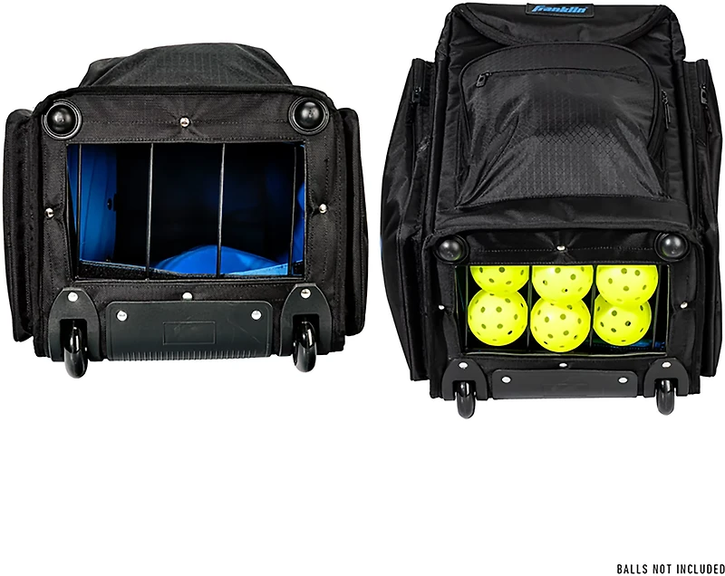 Franklin Sports Rolling Pickleball Hopper Bag + Caddy