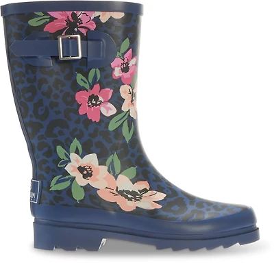 Magellan Outdoors Women's Cheetah Floral Rubber Boots