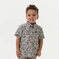 BURLEBO Boys' Performance Button Up Shirt