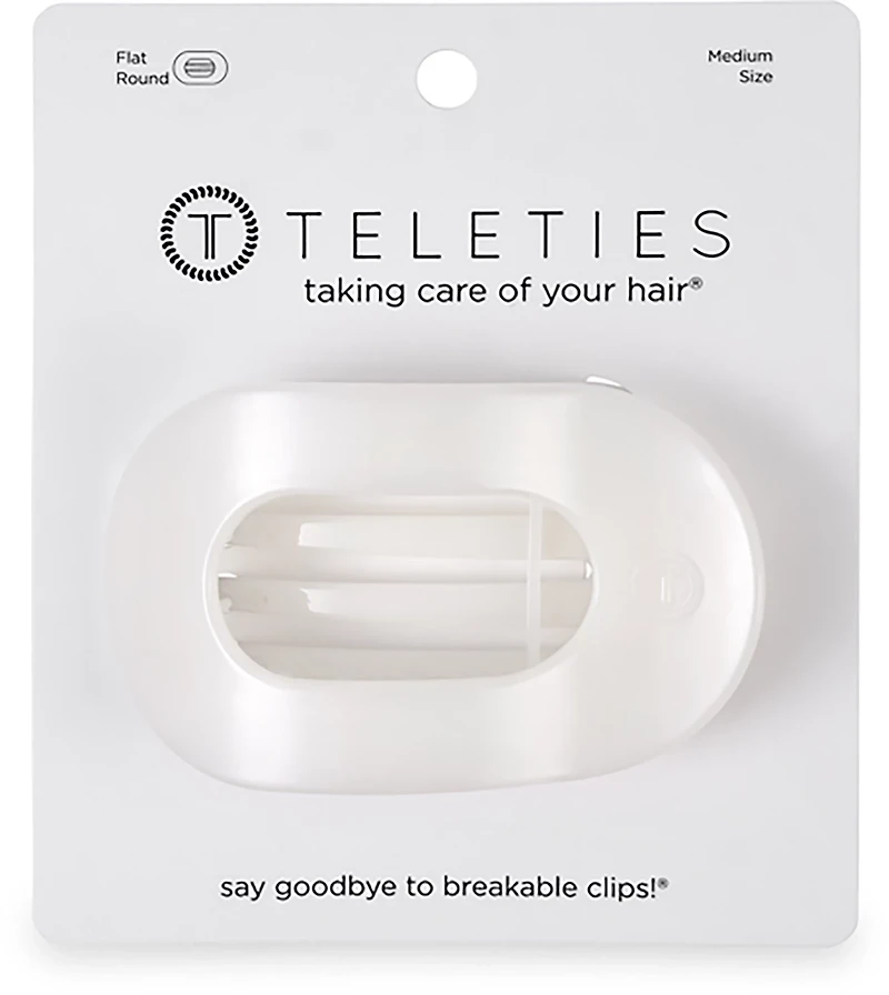 Teleties Medium Flat Round Clip