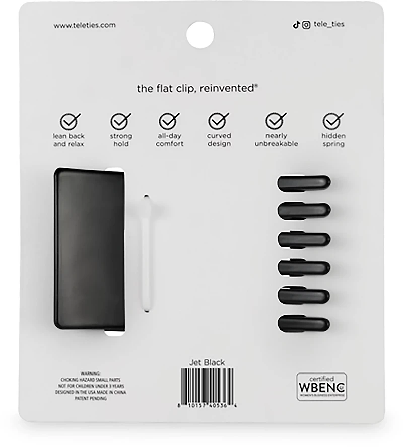 Teleties Medium Flat Rectangle Clip