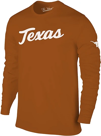 The Victory Men’s University of Texas School Script Long Sleeve T-shirt