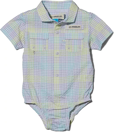 Magellan Outdoors Infant Boys' Southern Summer Gingham Seersucker Onesie