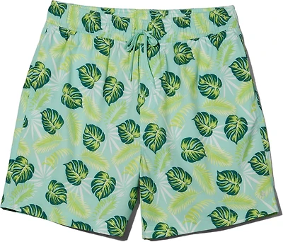 O'Rageous Men's Palm Floral Printed Volley Liner Shorts 5 in.