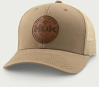 Huk Men's Leath Patch Trucker Cap
