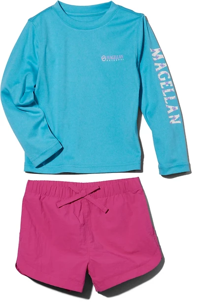 Magellan Outdoors Toddler Girls' Caddo Lake T-shirt and Short Set