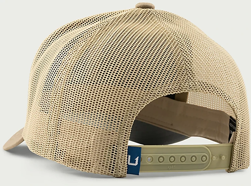 Huk Men's Leath Patch Trucker Cap