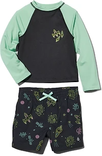 O'Rageous Toddler Boys' Dino Rashguard Set