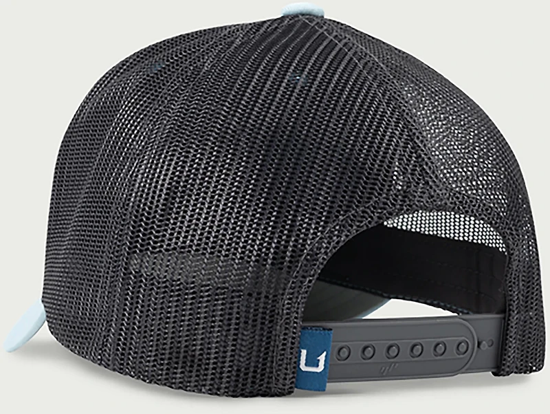 Huk Men's Leath Patch Trucker Cap