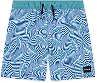 Hurley Boys' Dizzy Shark Pull On Swim Shorts