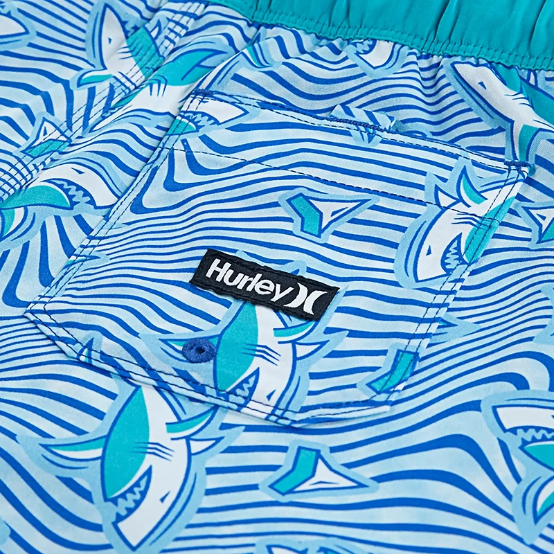 Hurley Boys' Dizzy Shark Pull On Swim Shorts