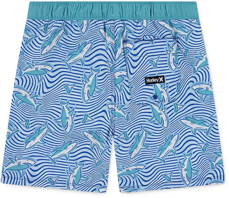 Hurley Boys' Dizzy Shark Pull On Swim Shorts