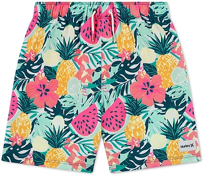 Hurley Boys' Fruit Print Pull On Swim Shorts