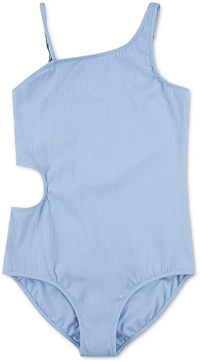 Hurley Girls' Asymmetrical Cutout 1-Piece Swimsuit