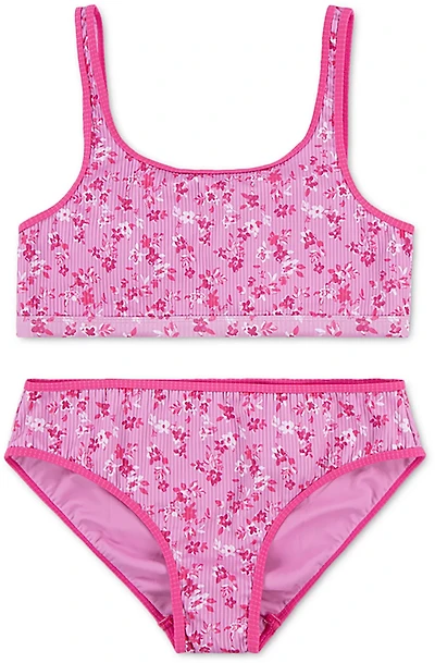 Hurley Girls' Scoop Neck 2-Piece Swimsuit