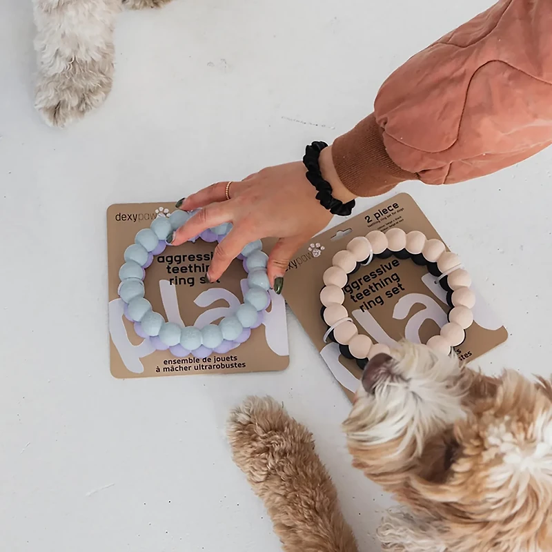 Dexypaws Super Chew Rings 2-Pack