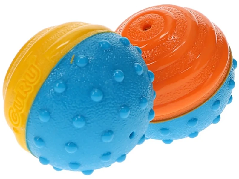 GURU Pet Crunch & Squeak Balls 2-Pack