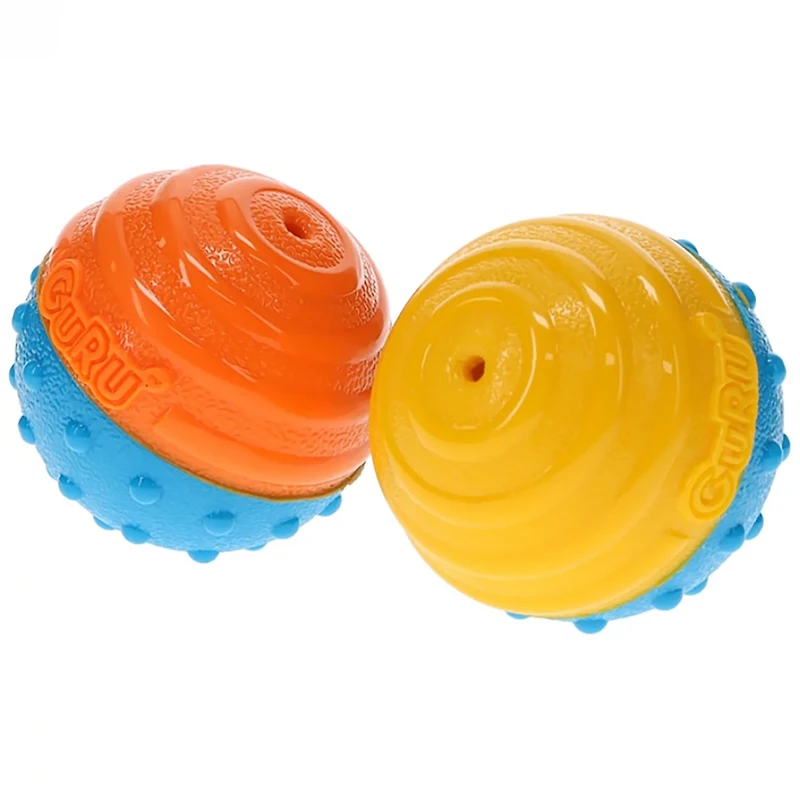 GURU Pet Crunch & Squeak Balls 2-Pack
