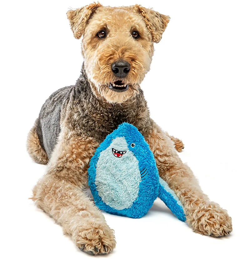 GURU Pet Hide-A-Tail Shark Dog Toy
