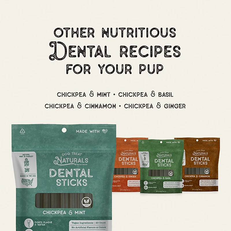 Dog Treat Naturals 10 oz. Dental Sticks Bag