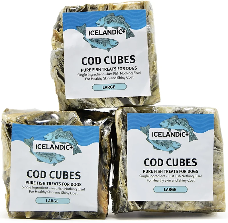 Icelandic+ 2" Cod Skin Cube Dog Treat