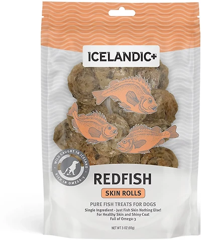 Icelandic+ 3 oz. Fish Skin Rolls Treats