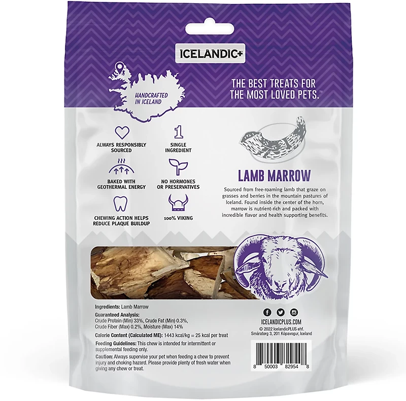 Icelandic+ 4 oz. Marrow Whole Pieces Dog Chew